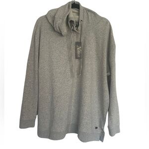 Natural Reflections Gray Cotton Blend Oversized Sweatshirt/ Hoodie Size L‎ NWT